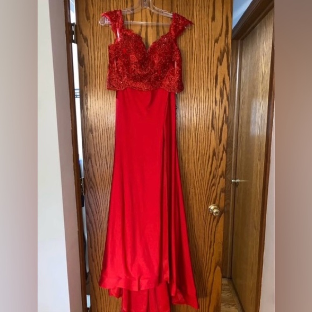 Alyce Paris Vibrant Red Prom Dress